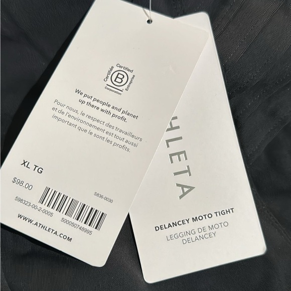 Athleta Delancey Moto Tight // Black - Picture 11 of 16